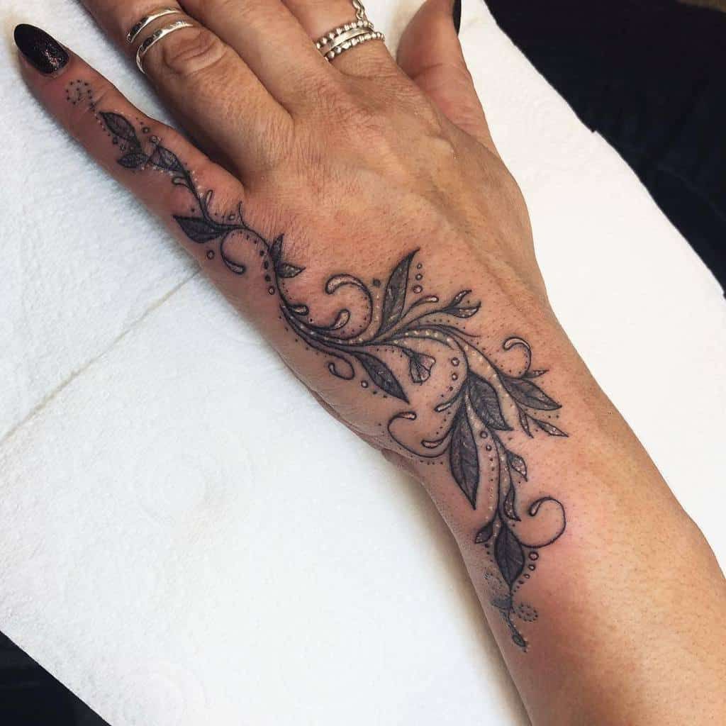 girly hand tattoos