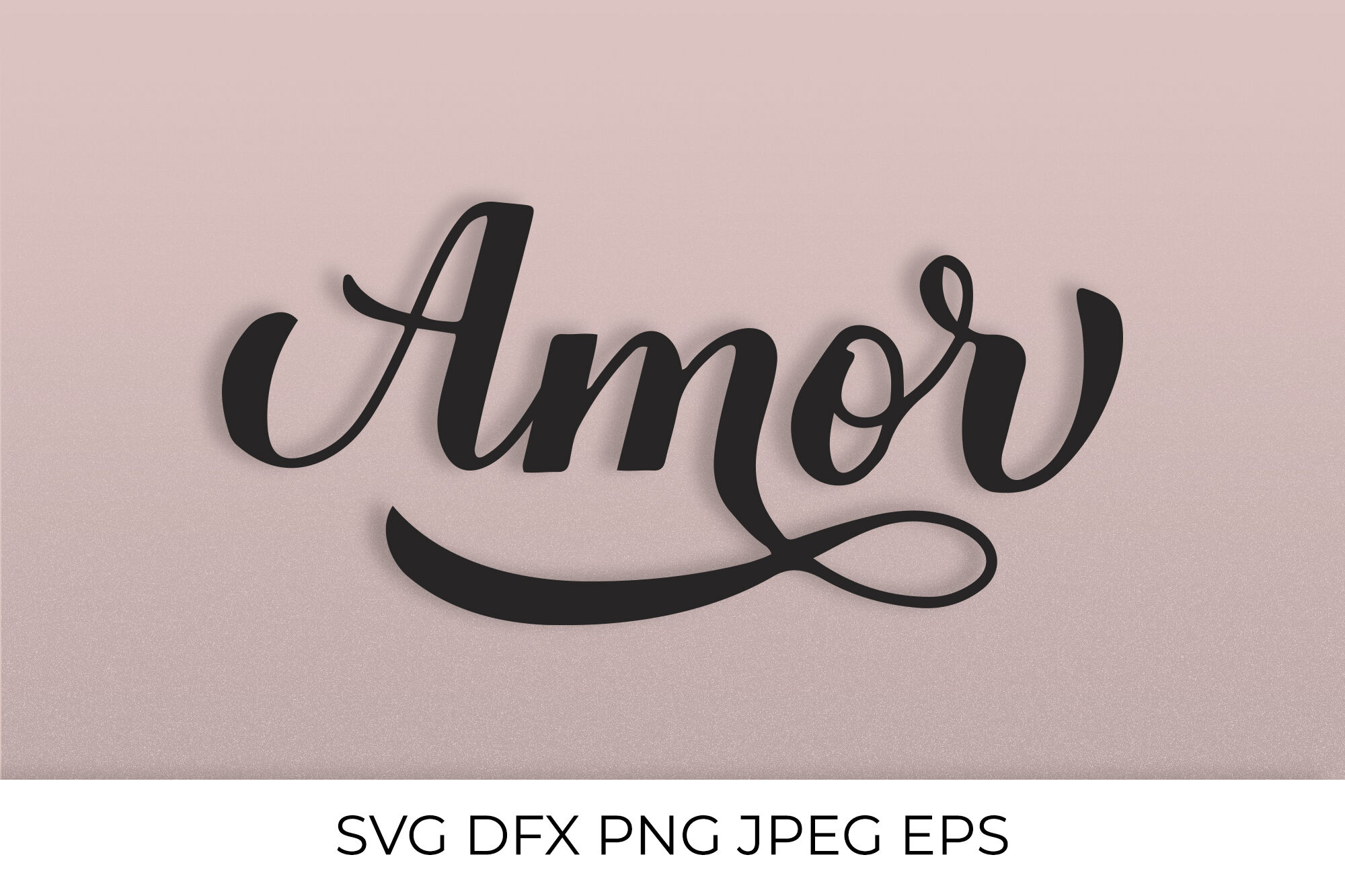 amor lettering