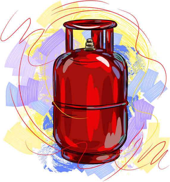 lpg cylinder drawing