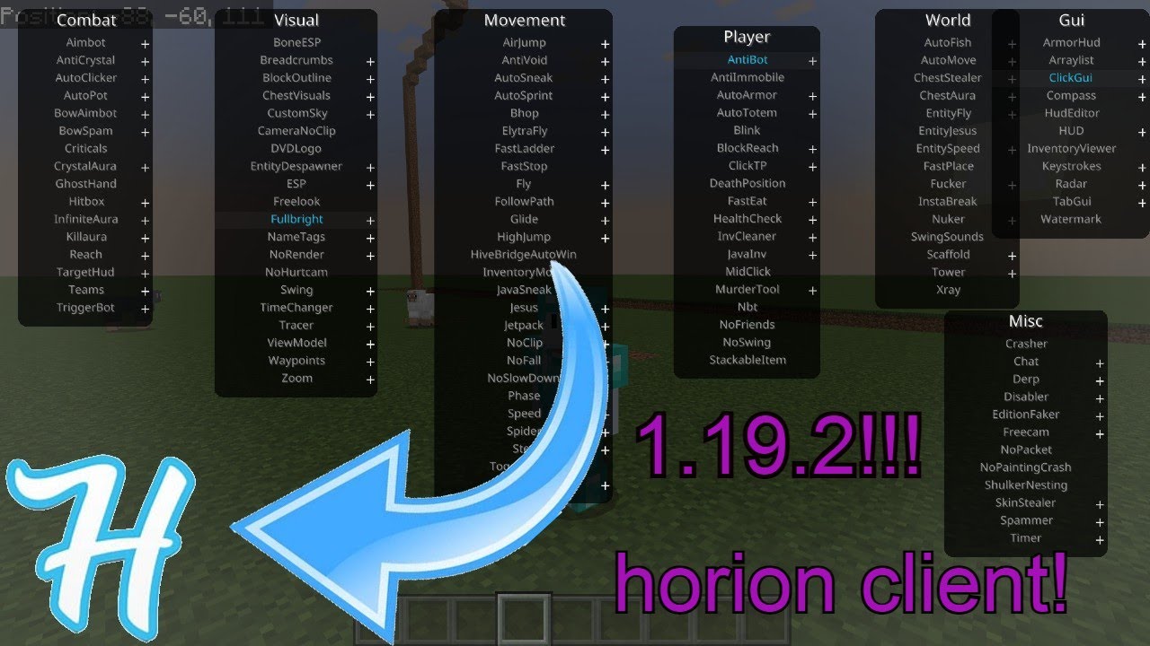 horion client commands