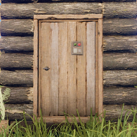 rust wooden doors