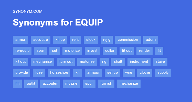 equip synonym