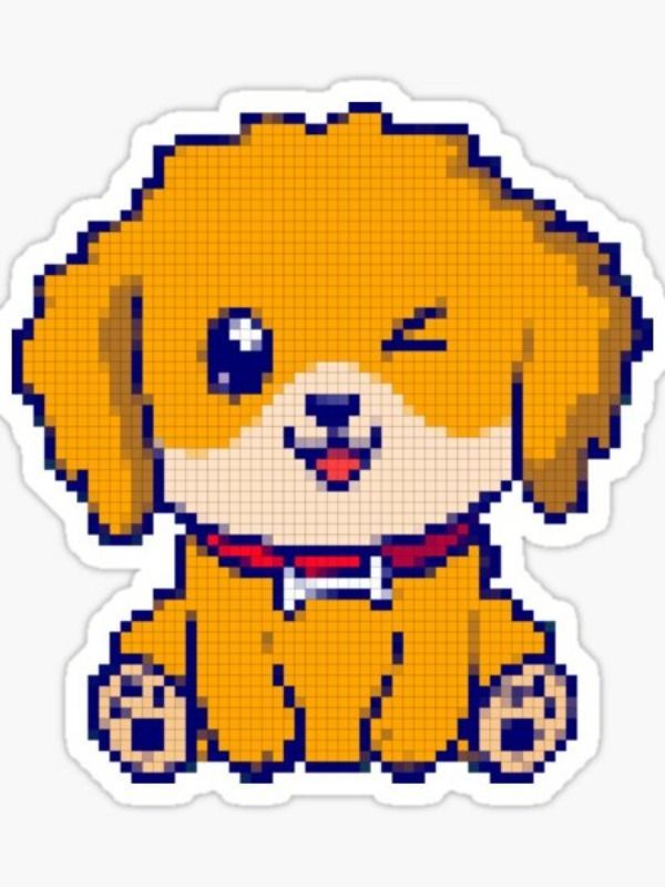 dog pixel art