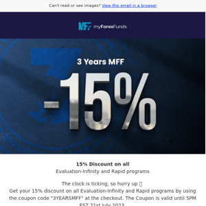 my forex funds coupon