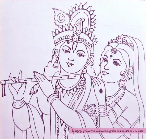 radha krishna simple photo