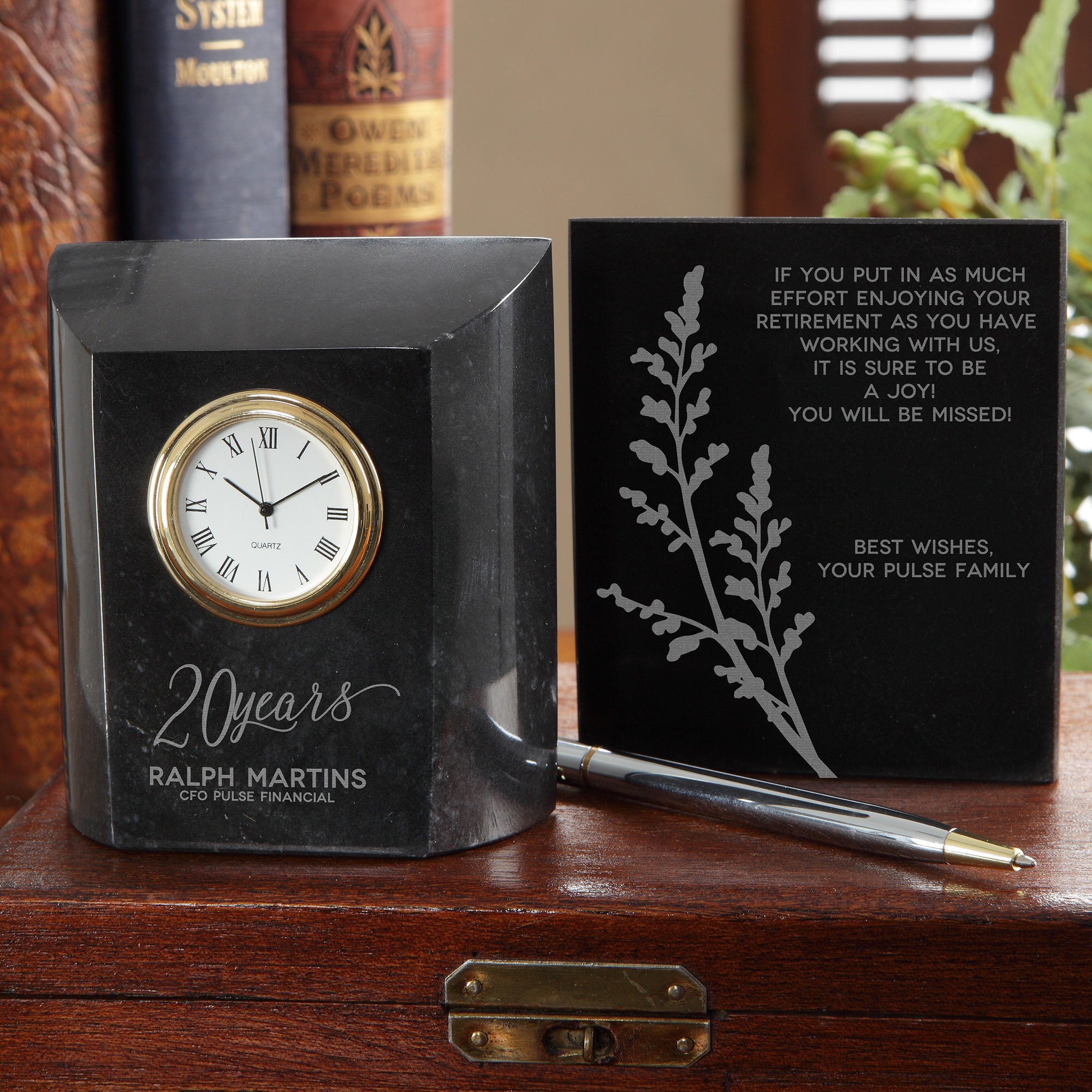 clock retirement gift