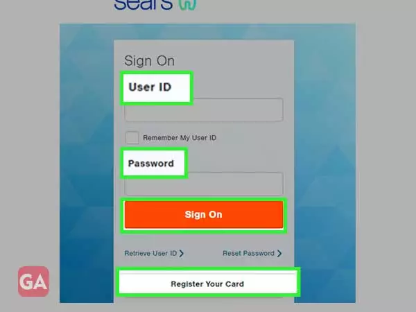 searscard.com login