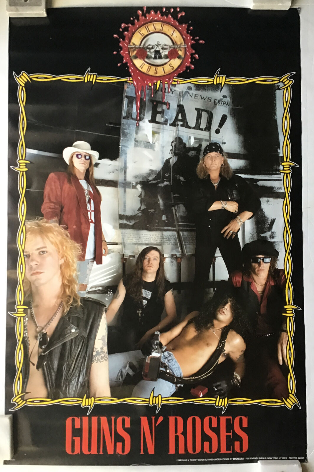 vintage guns n roses poster