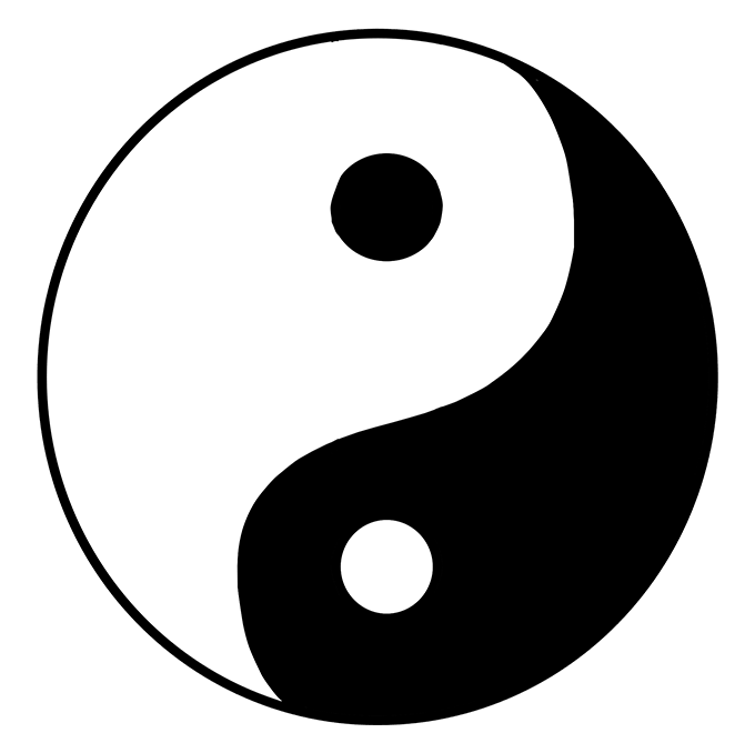 ying yang drawings