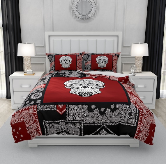 skull bedspreads