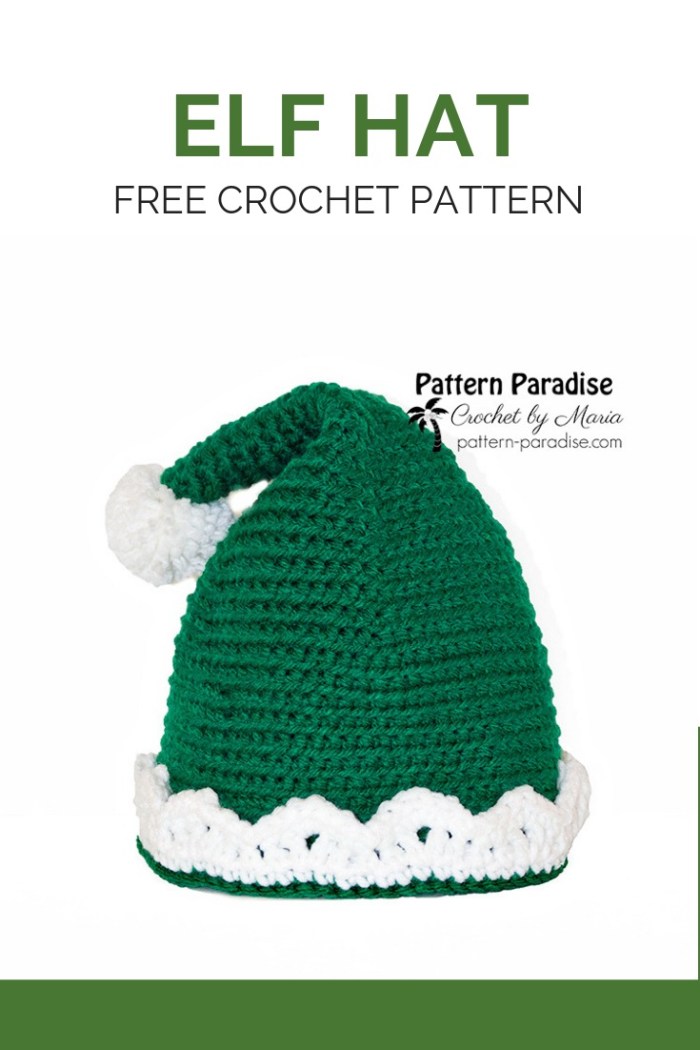 crochet elf hat