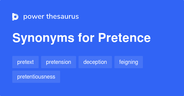 pretence thesaurus