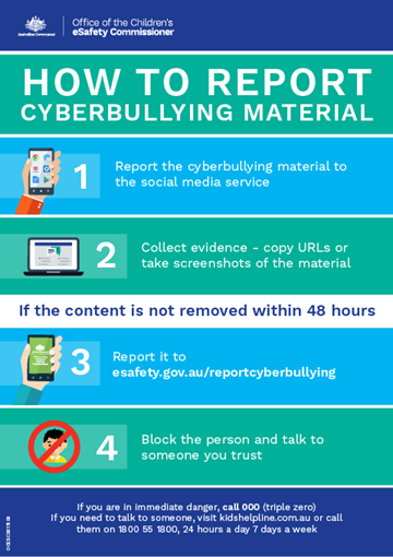 how to report cyberbullying