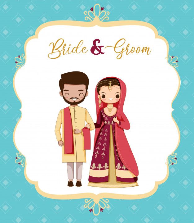 bride groom cartoon images