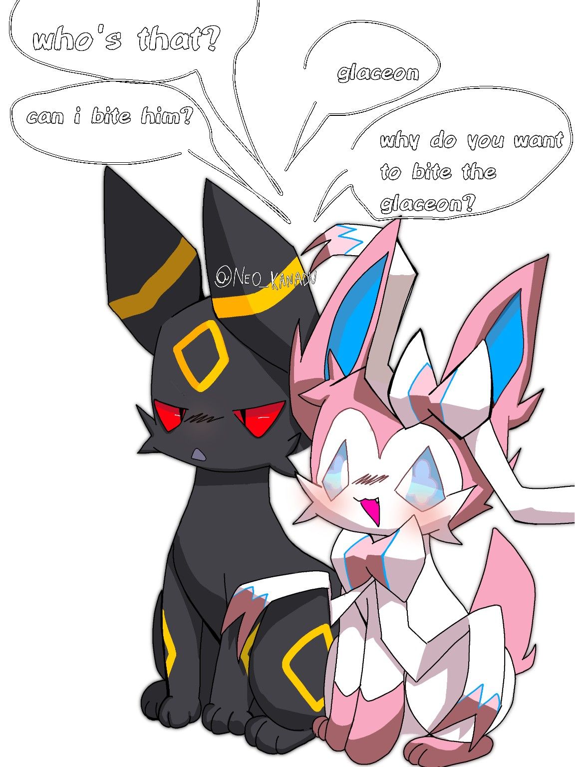 sylveon x umbreon