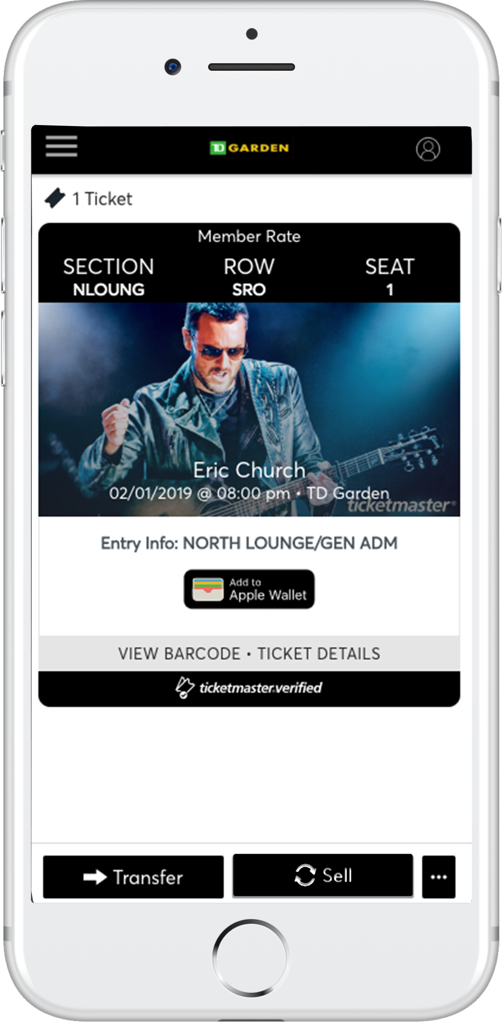 ticketmaster account manager