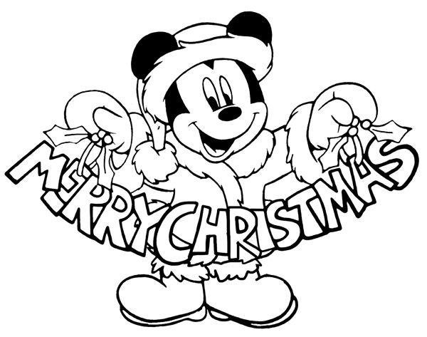 disney christmas coloring pictures