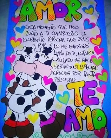 cartas de amor con dibujos tiernos