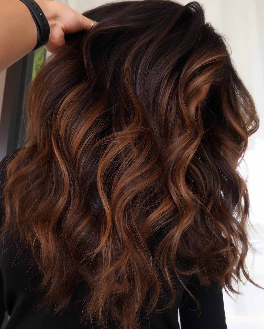 brown hair balayage