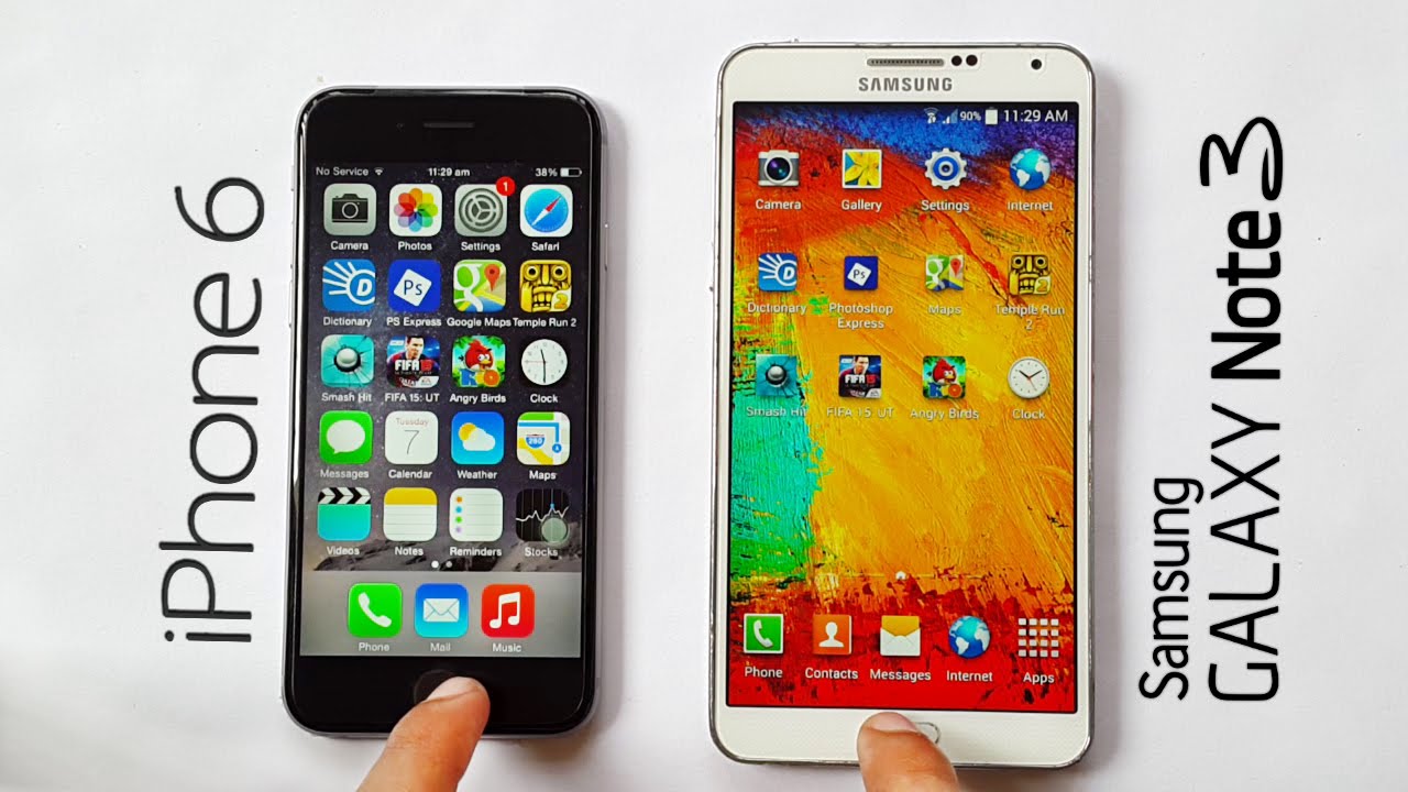 iphone 6s vs note 3