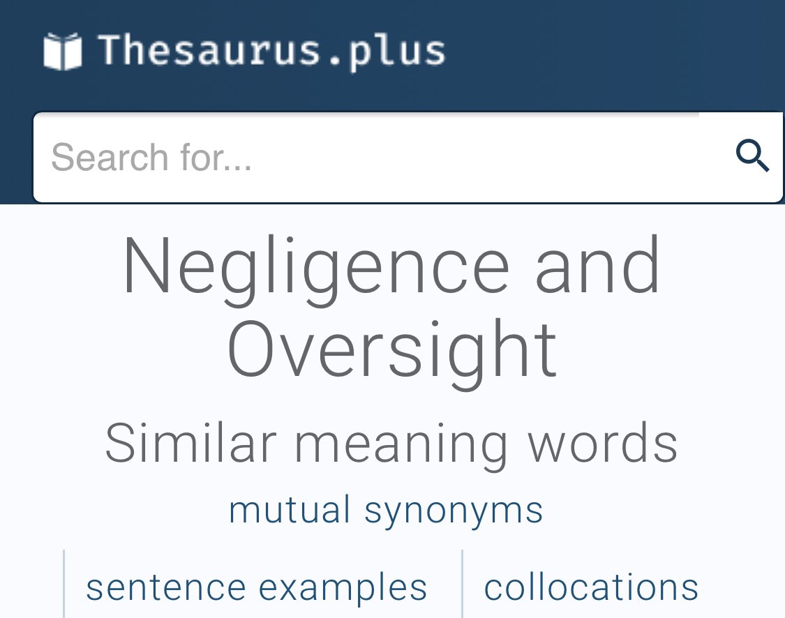 oversight synonym