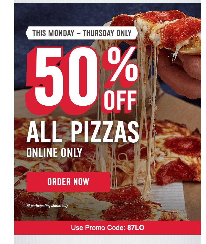 dominos coupon code 50 off