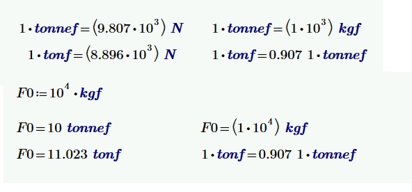 convert 1 ton to kn