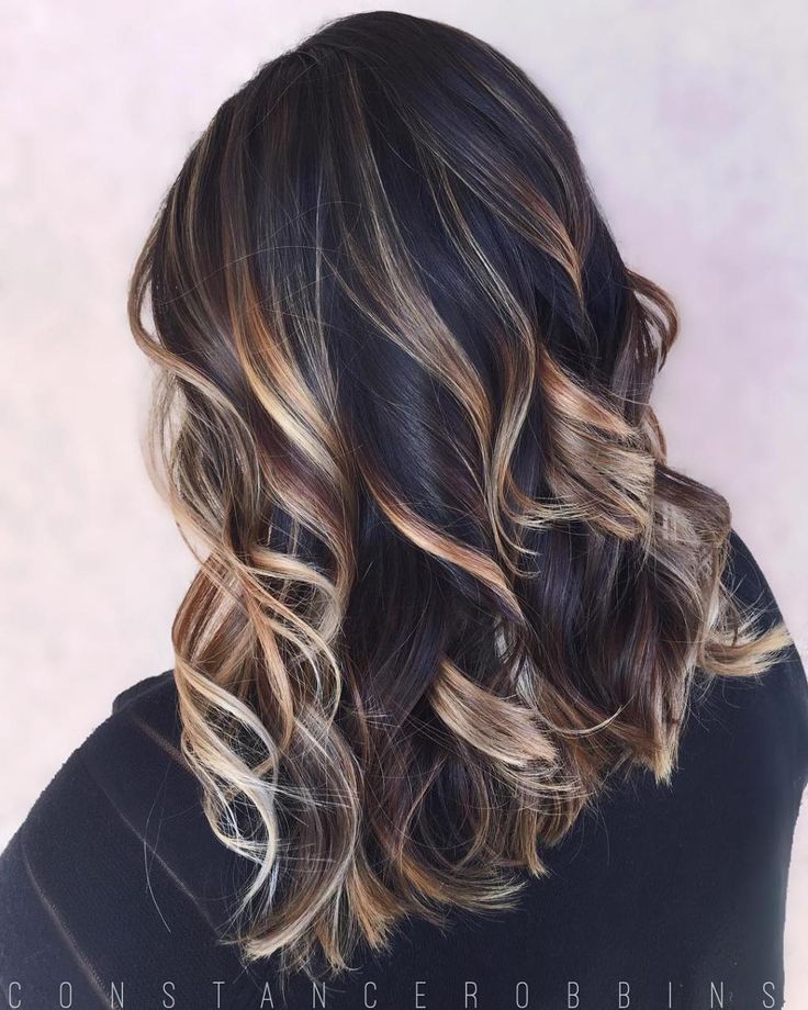 highlights for dark hair ideas