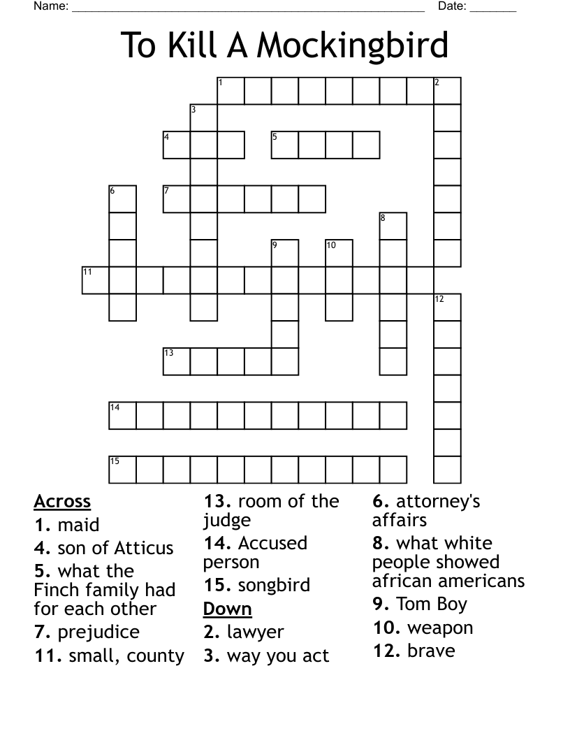 song bird crossword