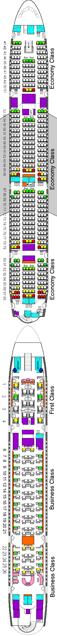 airbus a380 seat plan