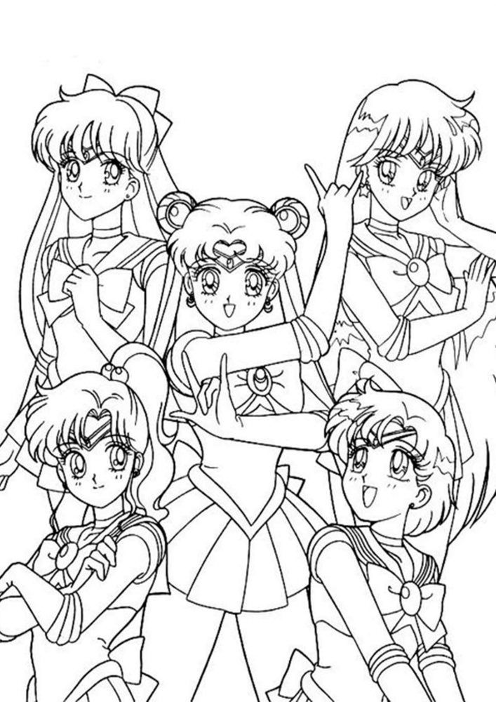 sailor moon coloring pages