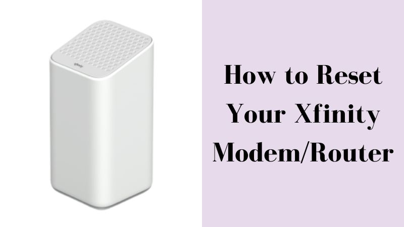 how to reset xfinity wifi router