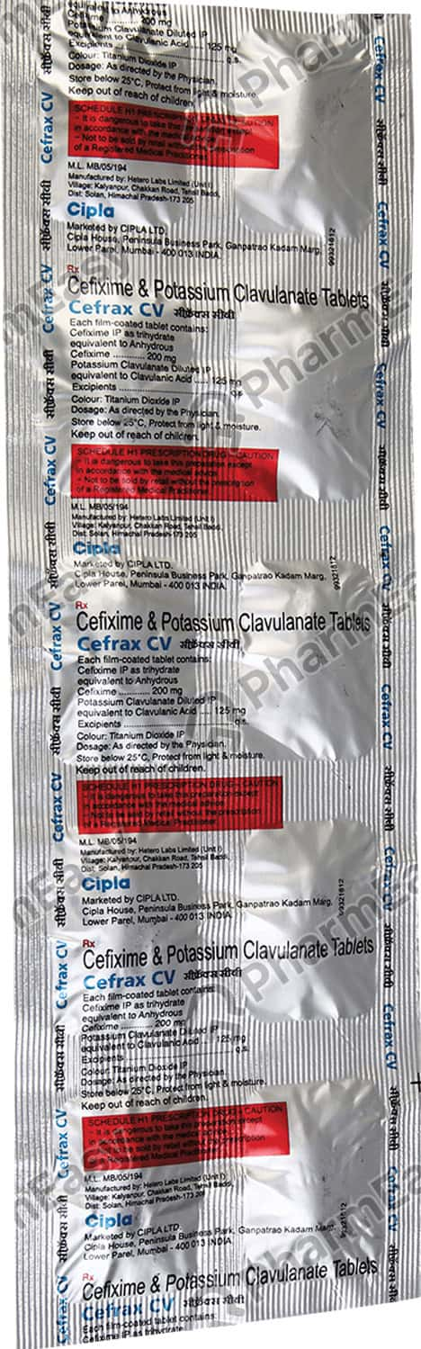 cefixime potassium clavulanate tablets