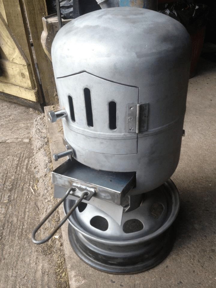 gas bottle wood burning stove