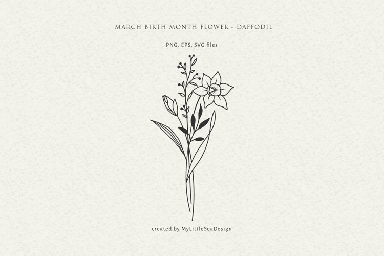 march birth flower tattoo