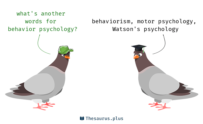 behavior thesaurus