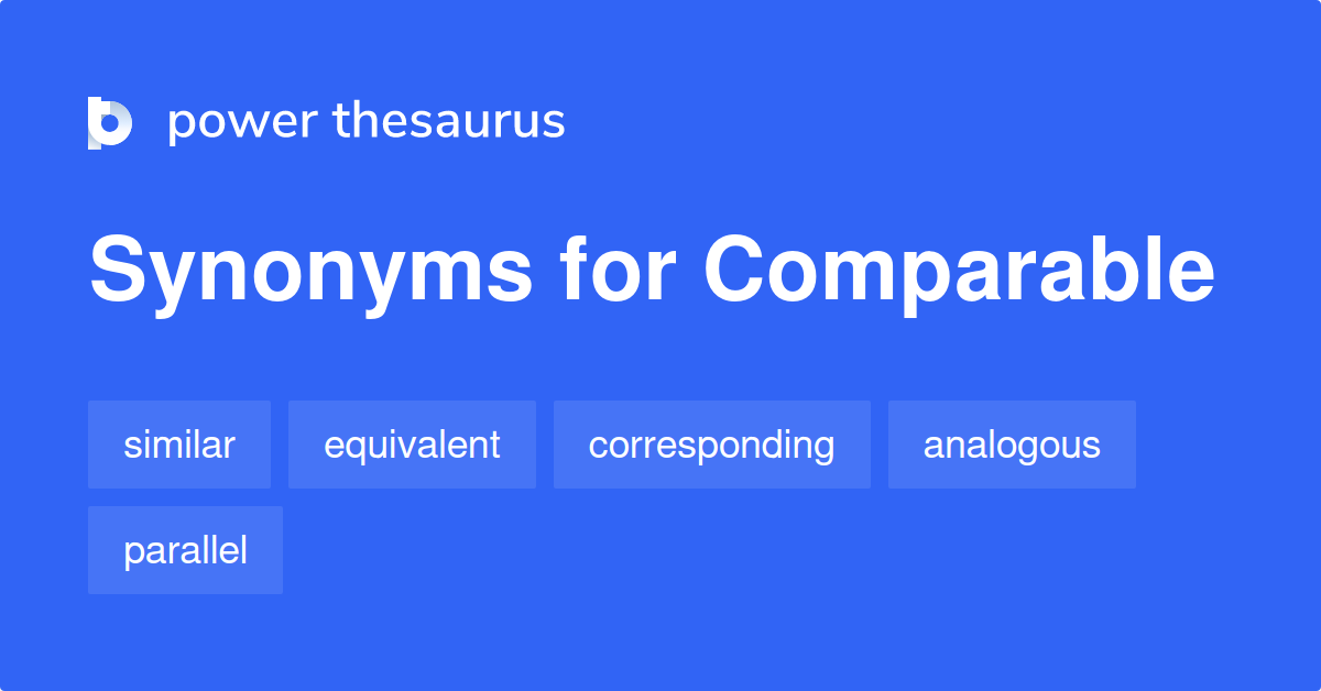 synonyms of comparable