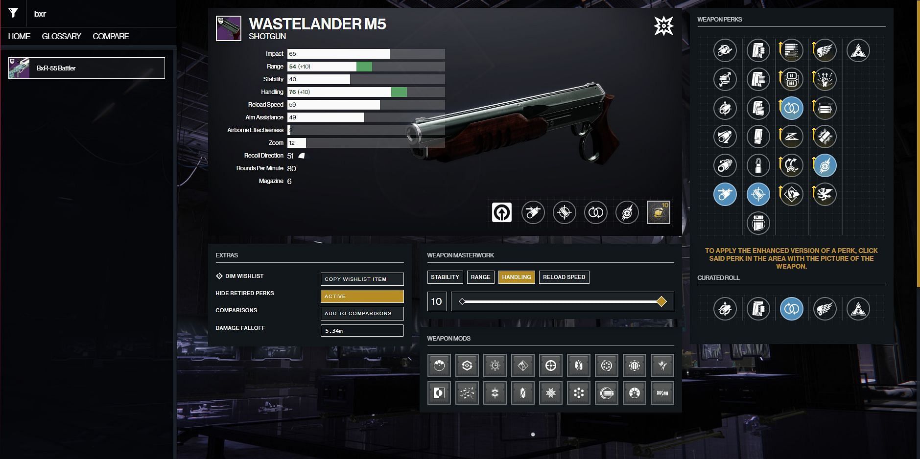 wastelander m5 god roll