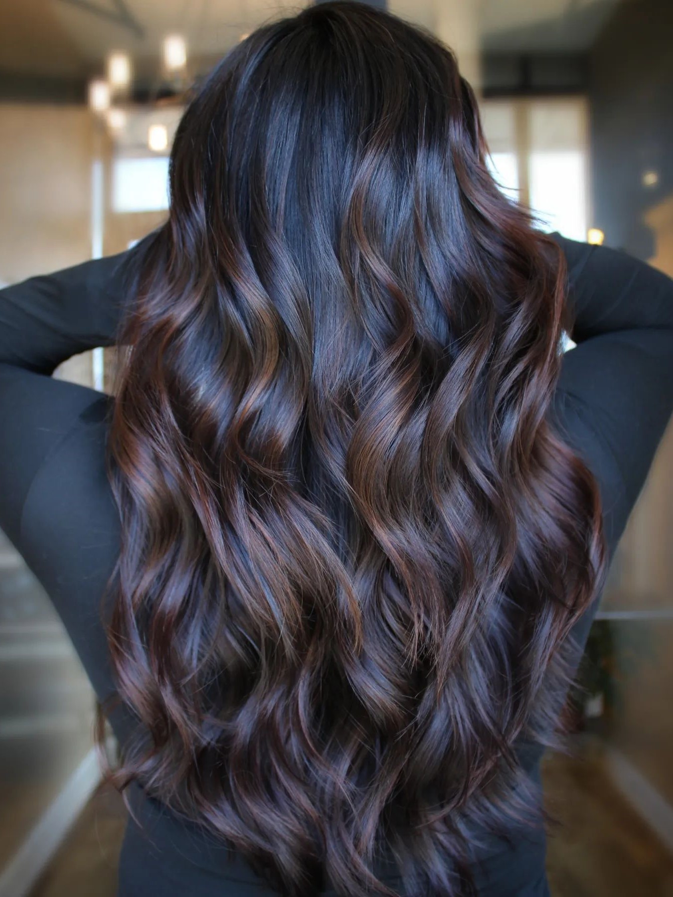 good highlight colors for dark brown hair