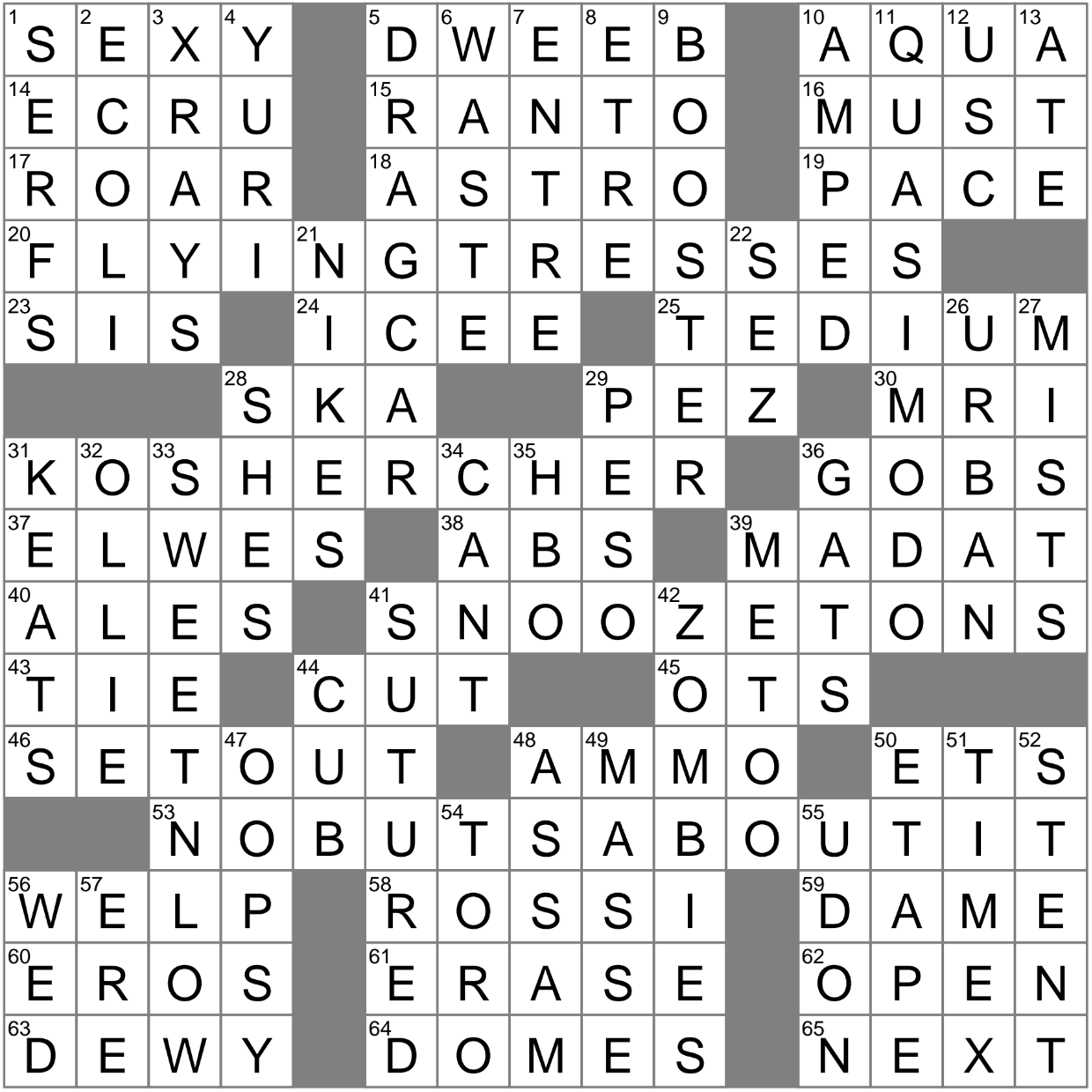 cary of glory crossword