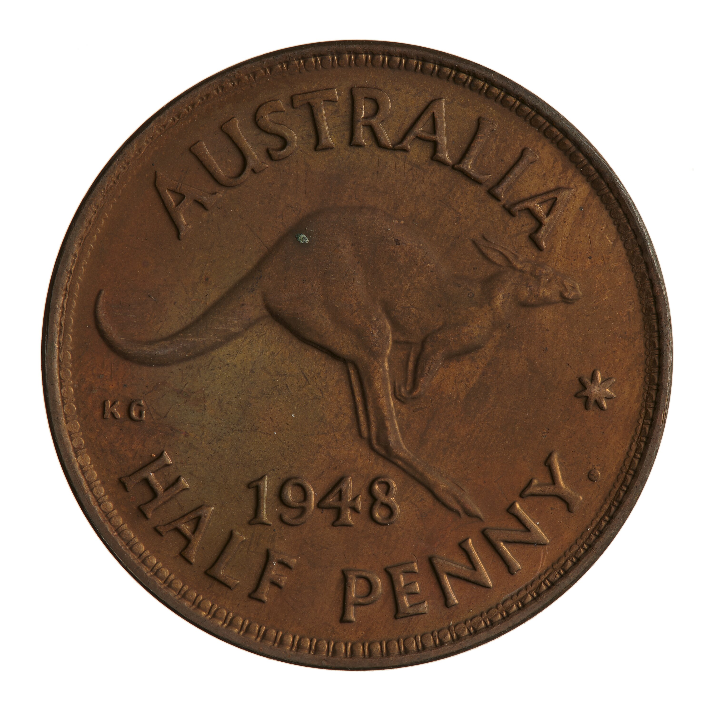 australian half penny 1948