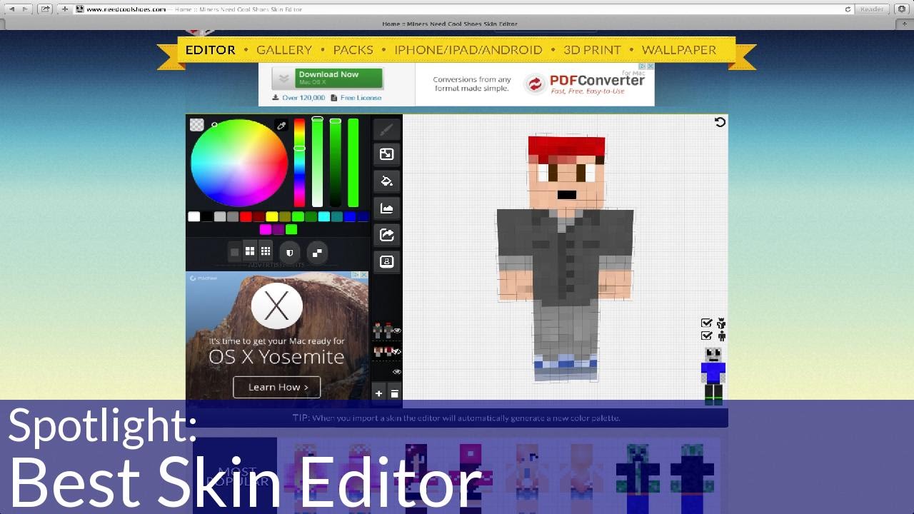 minecraft pc skin maker