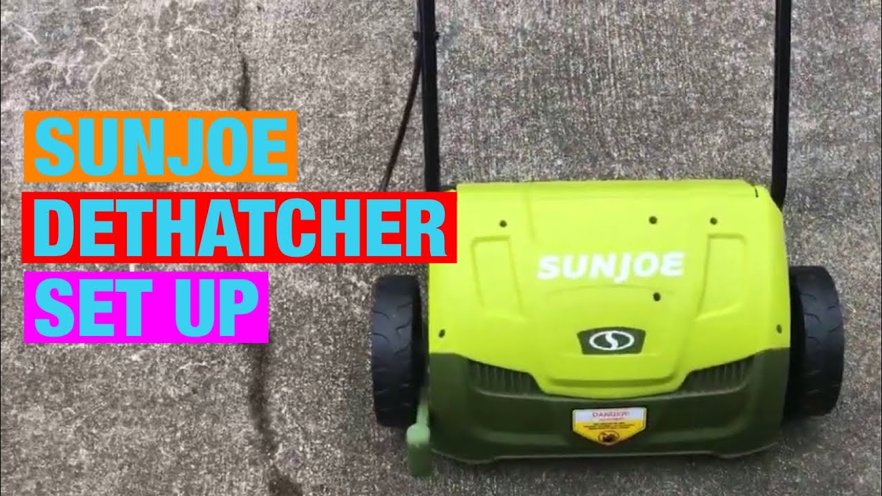 sun joe scarifier settings