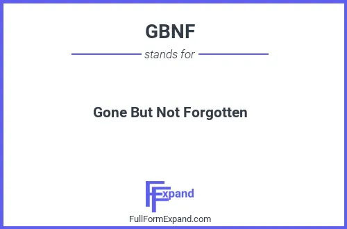 gbnf meaning