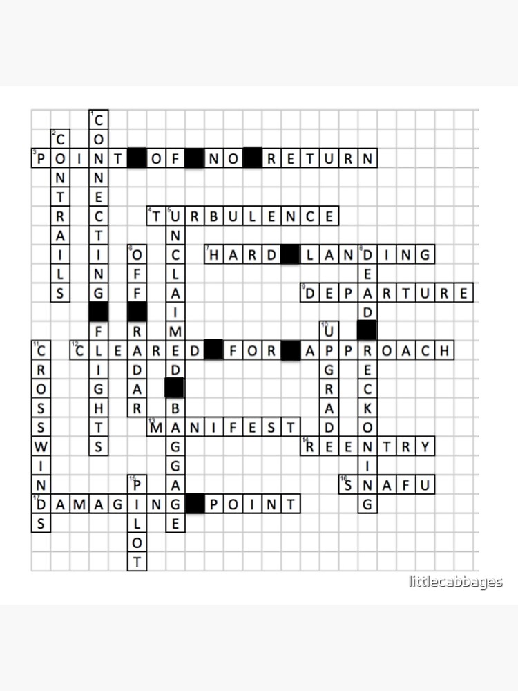 manifest crossword clue