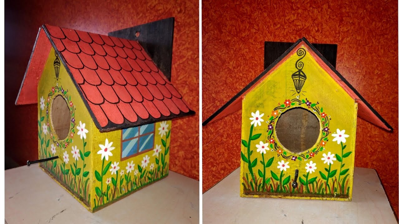 simple birdhouse painting ideas