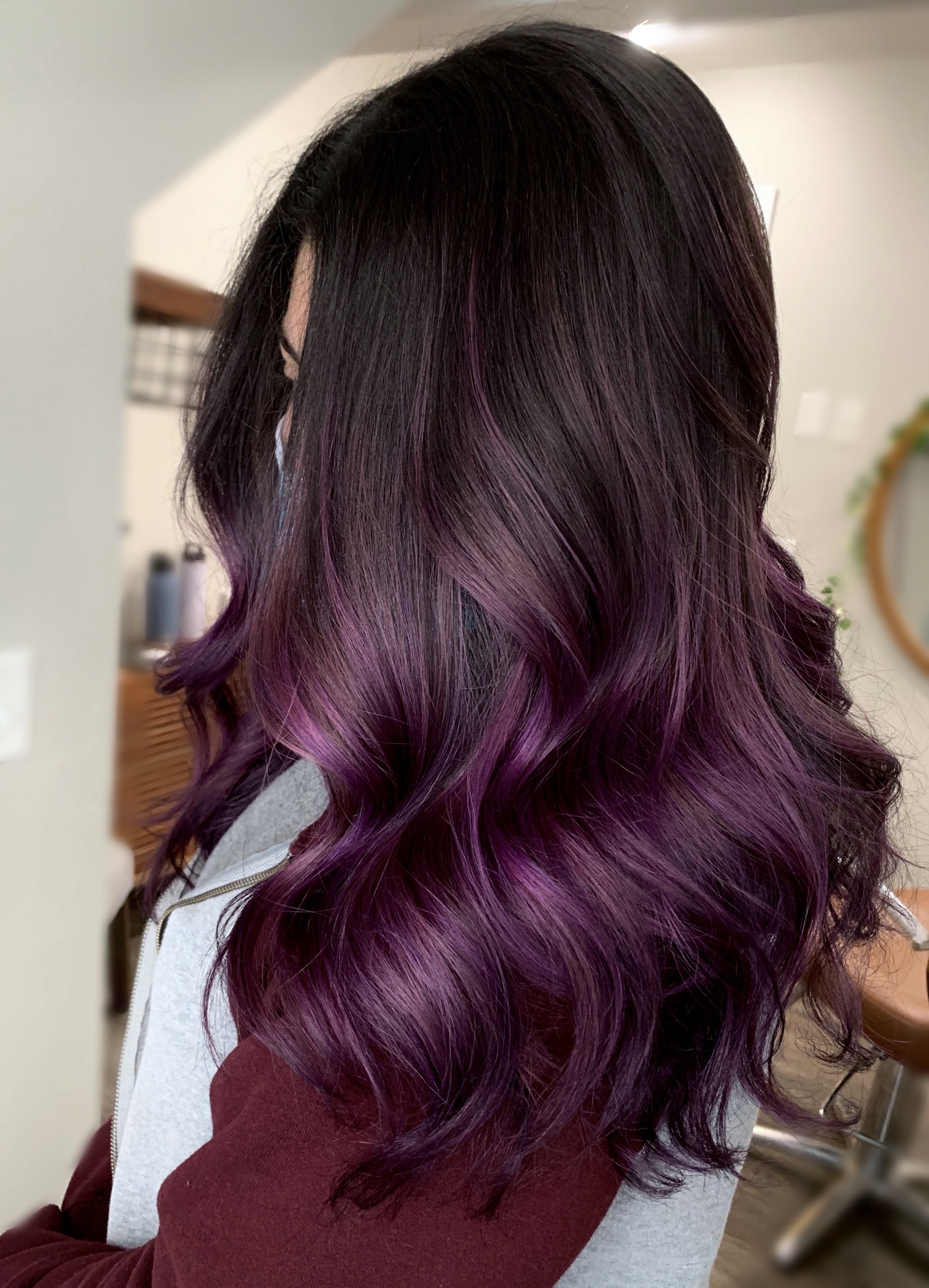 purple ombre hair