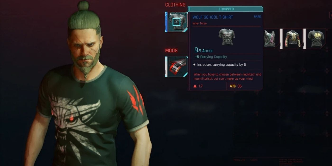 cyberpunk 2077 clothing mods