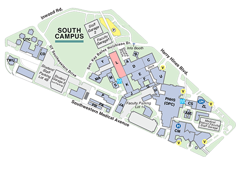 utsw parking map