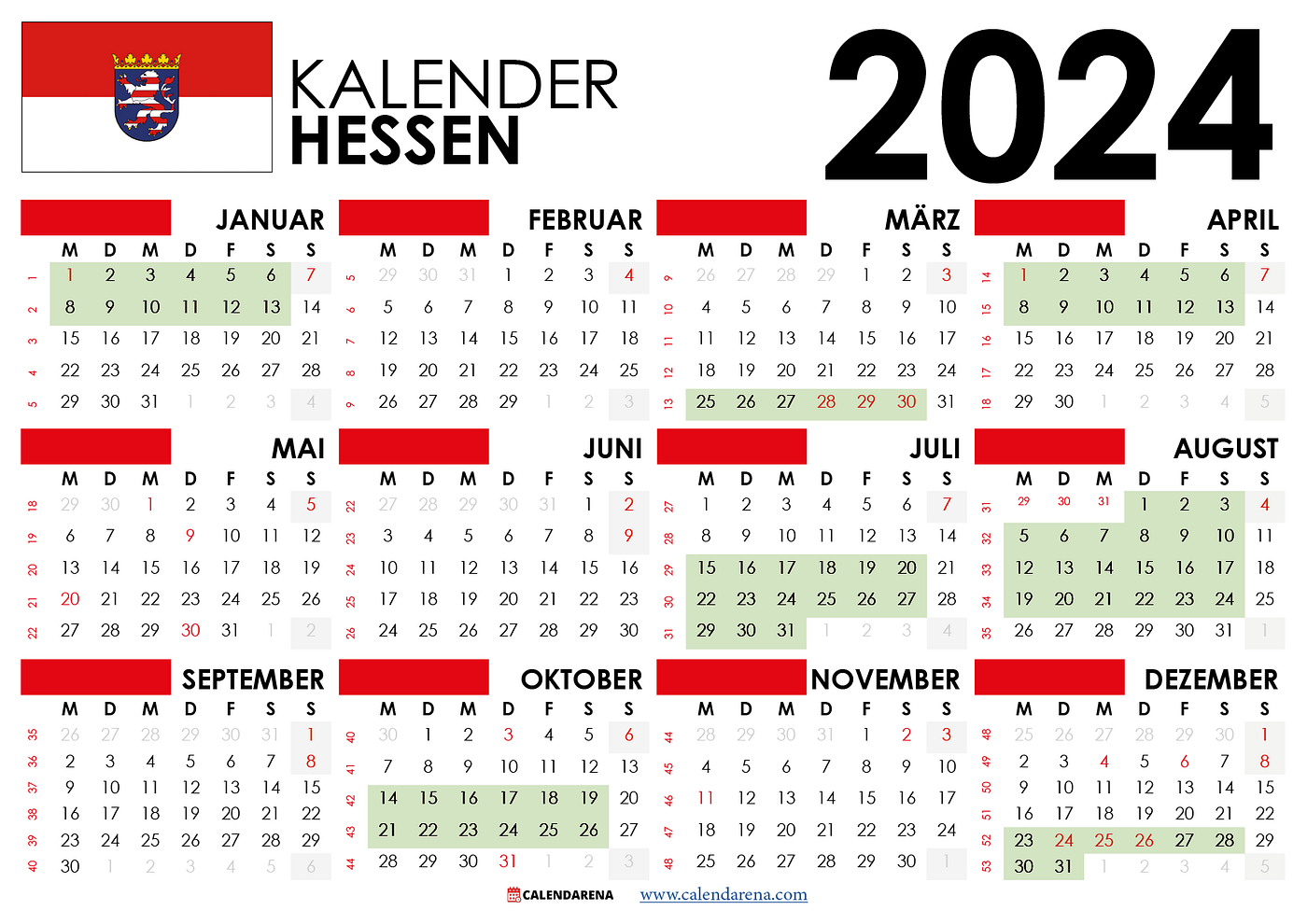 hessen school holidays 2024